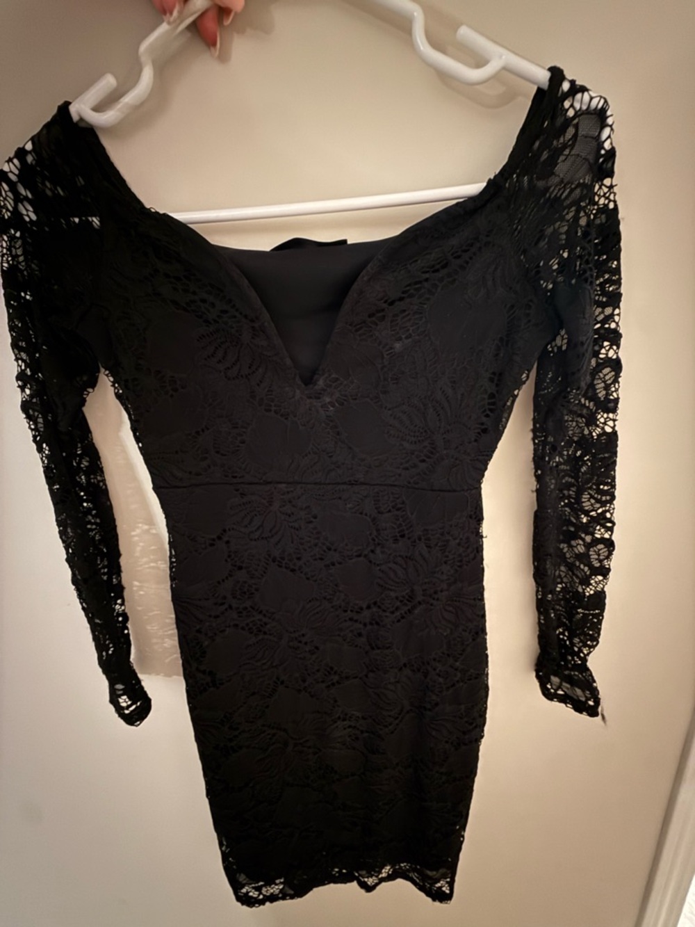 Misguided Black Lace Dress Only worn once - Open to offers